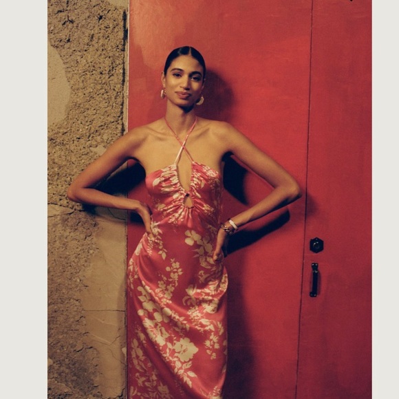 🌿|NWT| Reformation Antoni Silk Dress - Picture 14 of 16